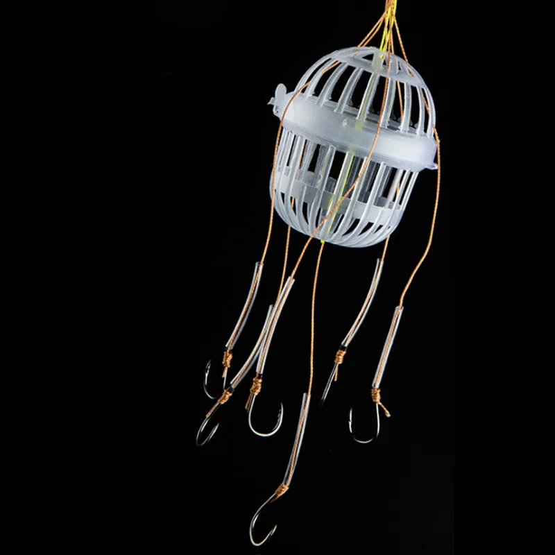 Quality Explosion hook Fishing Tackle Sea Box Hook Monsters Strong Carbon Steel Plastics Carp Spherical Hooks Tool 10# | Спорт и