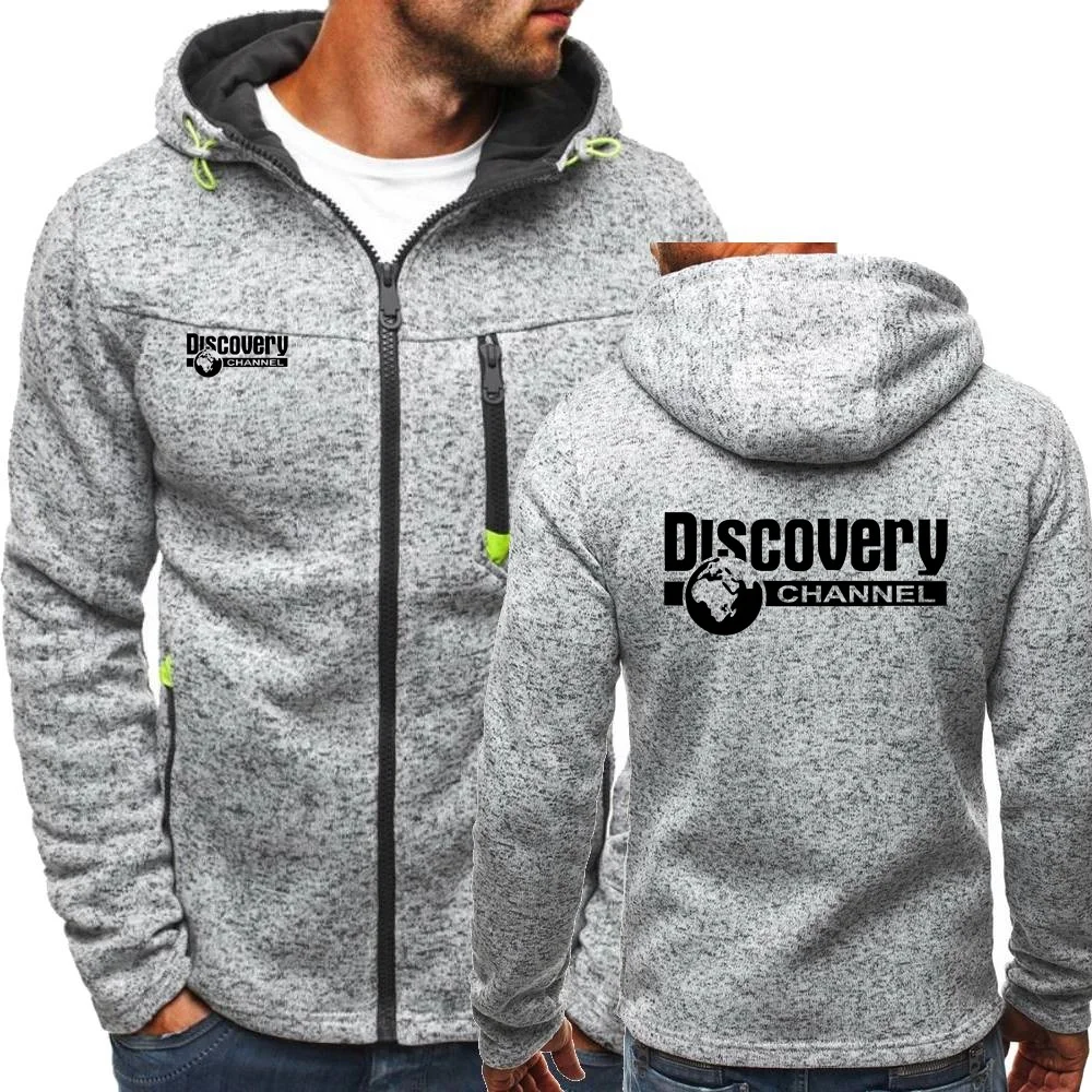 

Discovery Channel Men Hoodies Sweatshirts Jacquard Fleece Sportswear Coats Tracksuits Outerwear Male Jacket Hoody Clothing