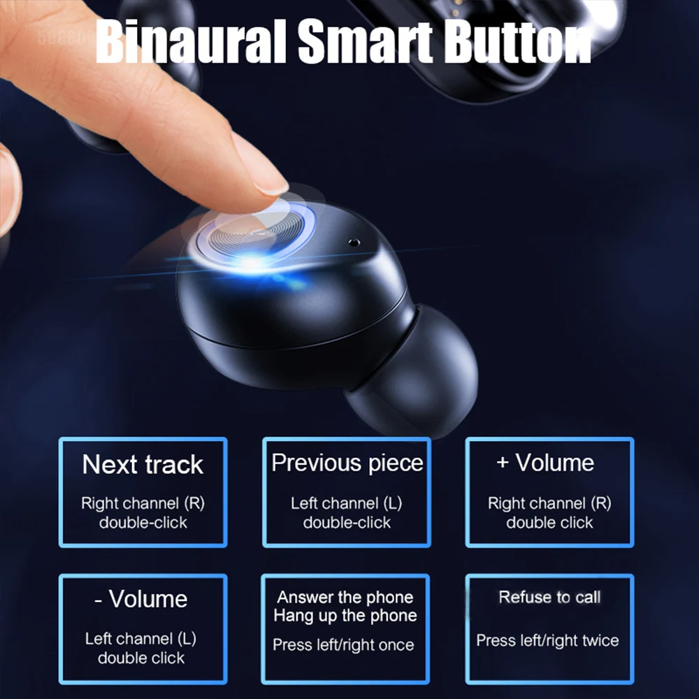 V10 TWS, беспроводные Bluetooth 5,0 наушники, IPX7, водонепроницаемая Спортивная игровая гарнитура, 3500 мА/ч, внешний аккумулятор, светодиодный дисплей, наушники HIFI