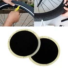 10 шт. велосипедные безклеевые пластыри, инструменты для быстрого ремонта шин, черные пластыри, инструменты для ремонта