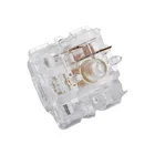 Линейный переключатель для механической клавиатуры GK61 GMMK Keychron Everglide Water King 55 г 62 г 67 г 5-контактный прозрачный переключатель MX