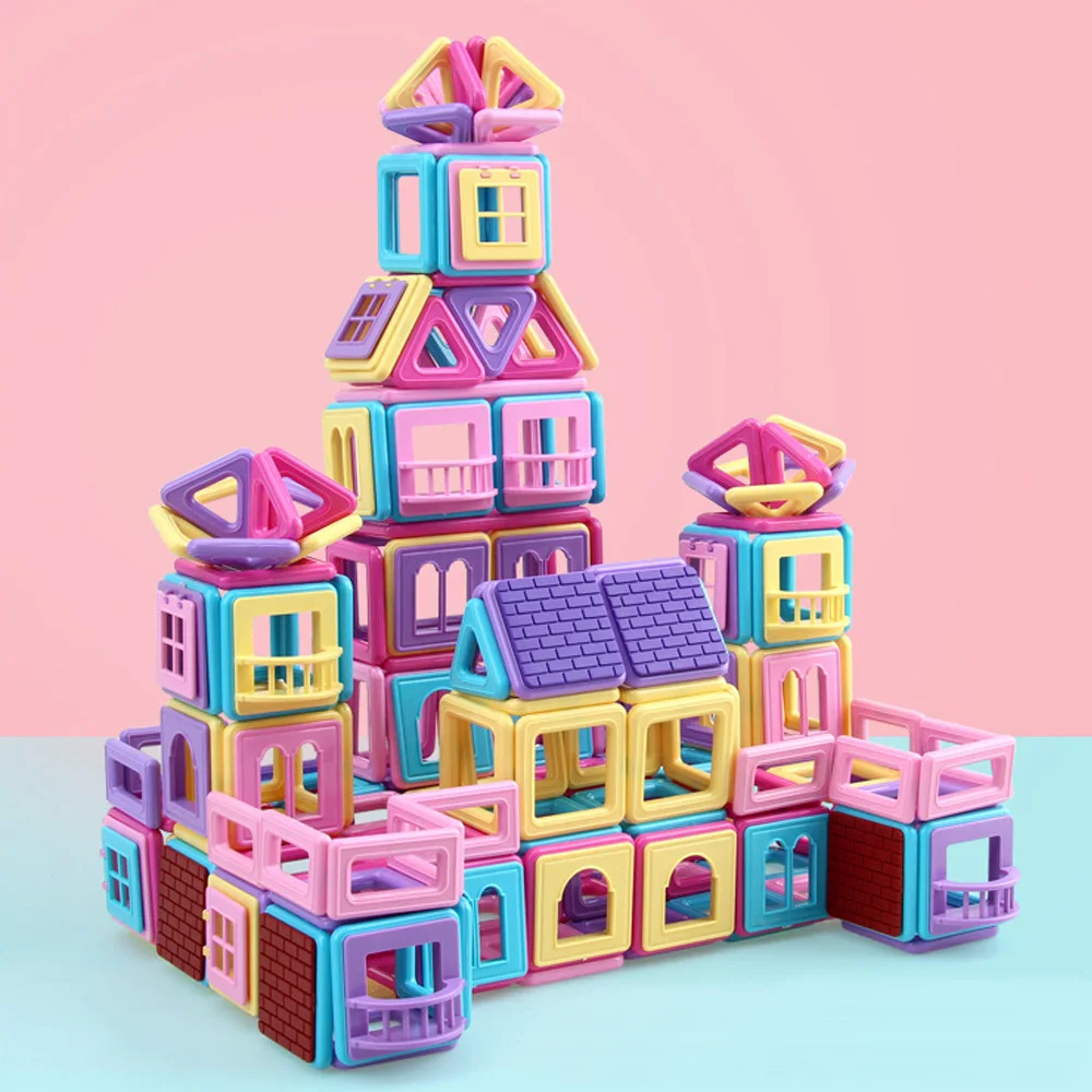 Bloques de construcci&oacute;n magn&eacute;ticos para ni&ntilde;os, juego de modelado de dise&ntilde;ador, juguetes magn&eacute;ticos para regalo, 62-346 piezas-3