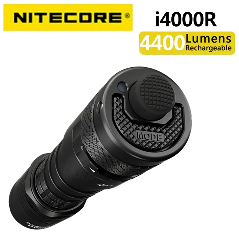 Инновационный фонарик NITECORE I4000R 4400 люмен оснащенный батареей большой емкости 21700