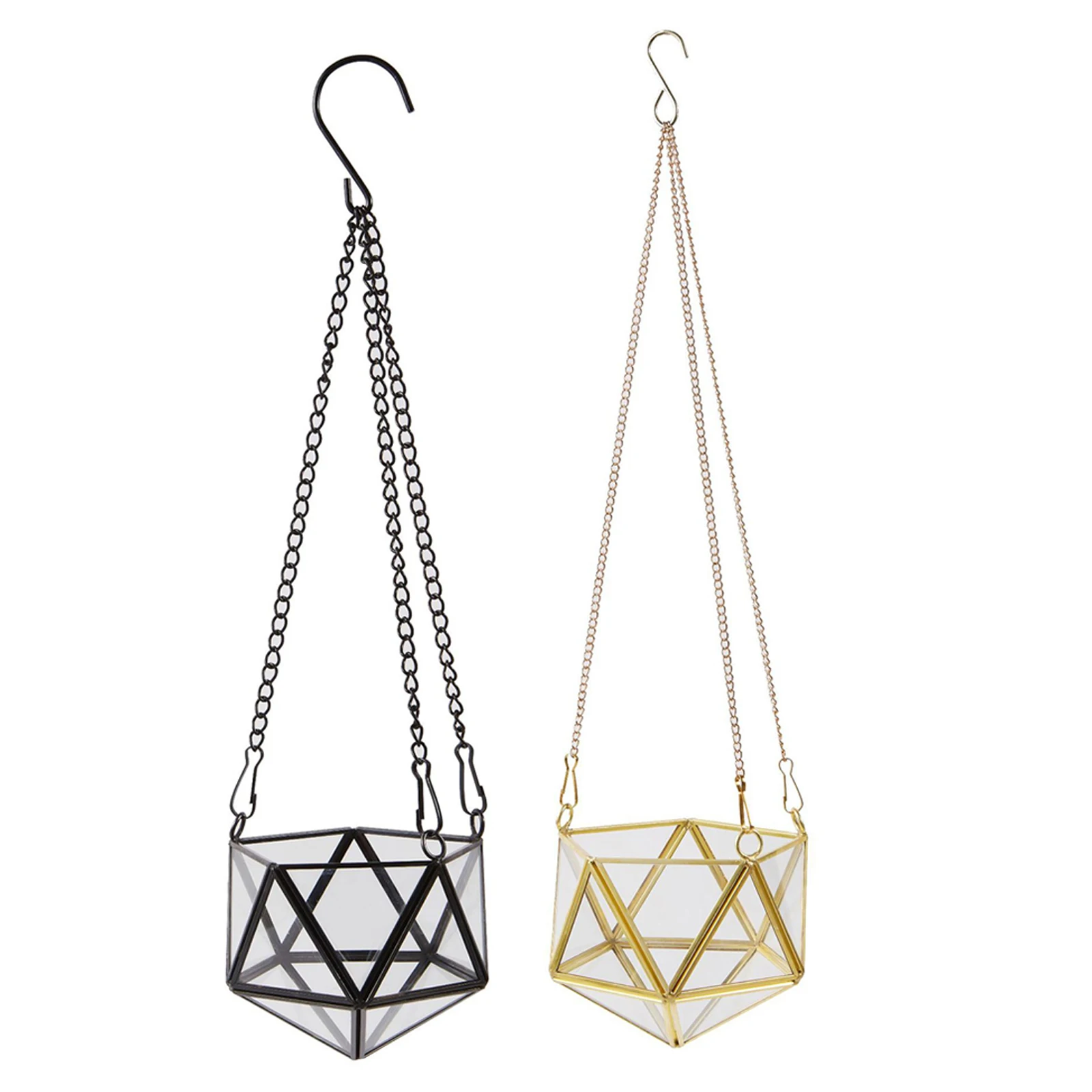 

Современный подвесной стеклянный террариум, геометрический, в форме алмаза, суккулент, контейнер для цветов, подоконник