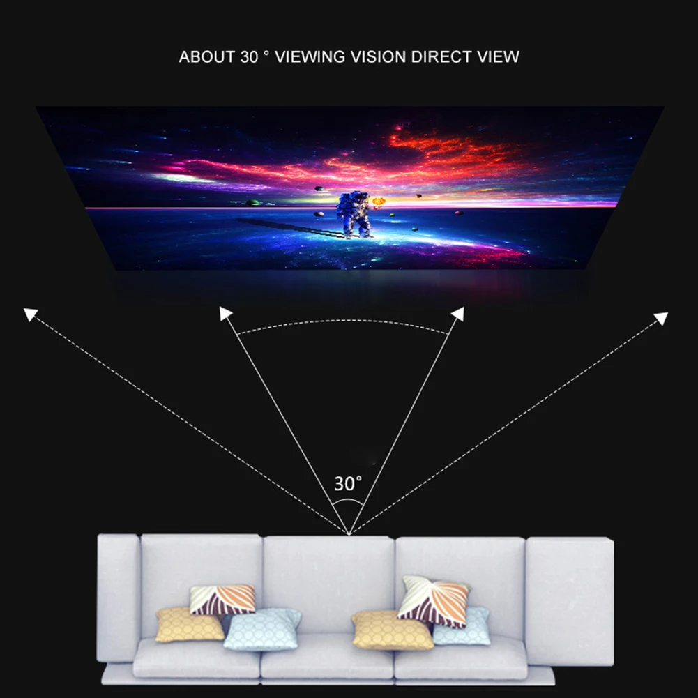 Портативная металлическая занавеска для проектора экран 4K HD с защитой от света