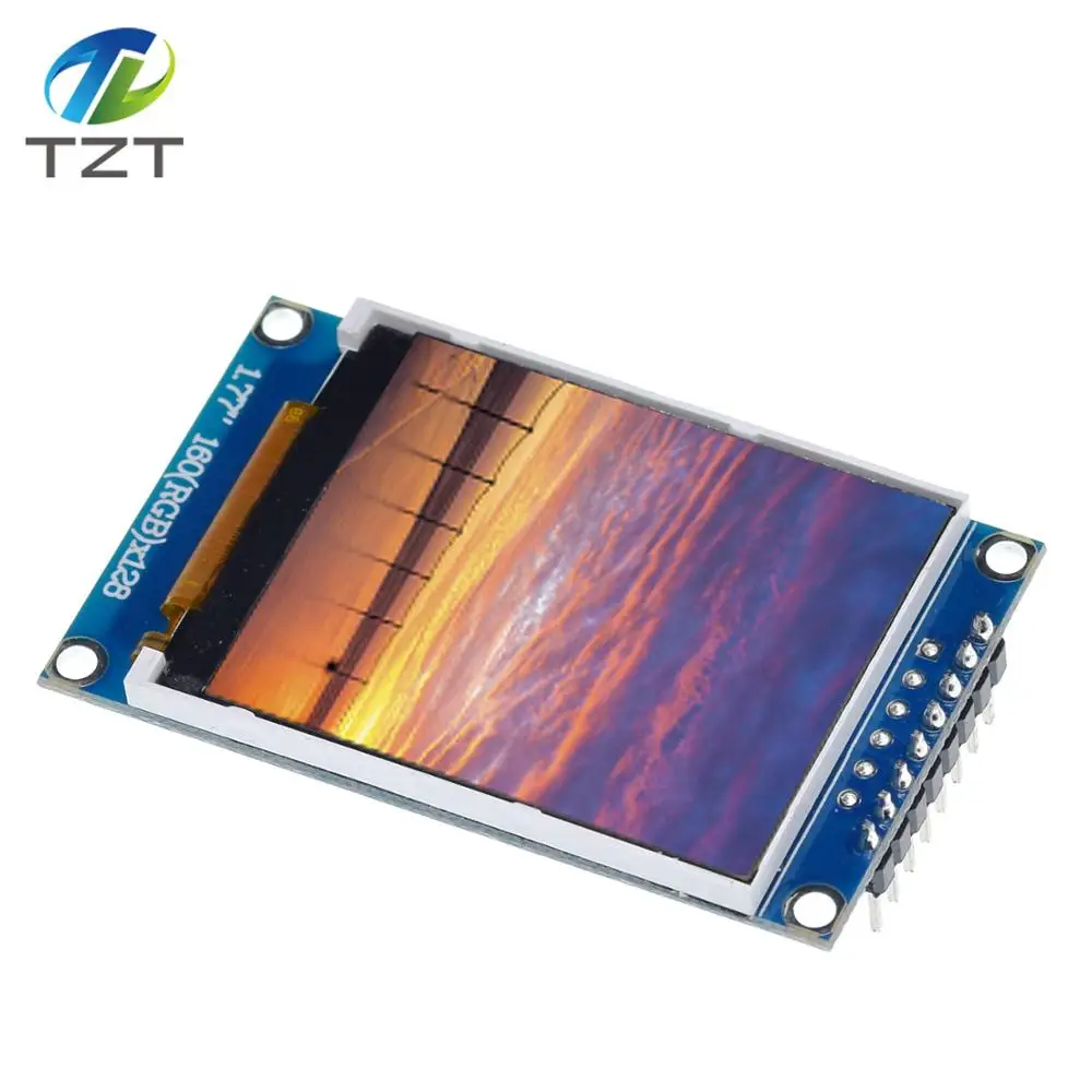 1,77 дюймовый TFT lcd экран 128*160 1,77 TFTSPI TFT цветной экран модуль последовательного порта