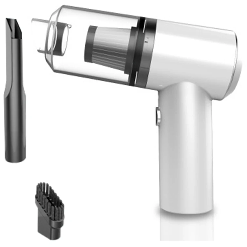 Мини беспроводной автомобильный пылесос влажный сухой двойного назначения