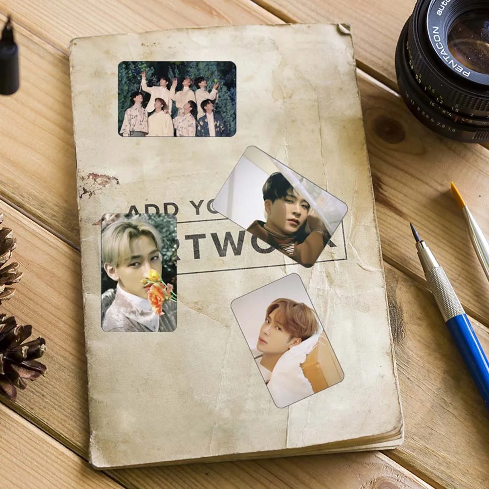 10 шт./лот KPOP GOT7 альбом фотокарточка школа офис поклонники Кристальные наклейки