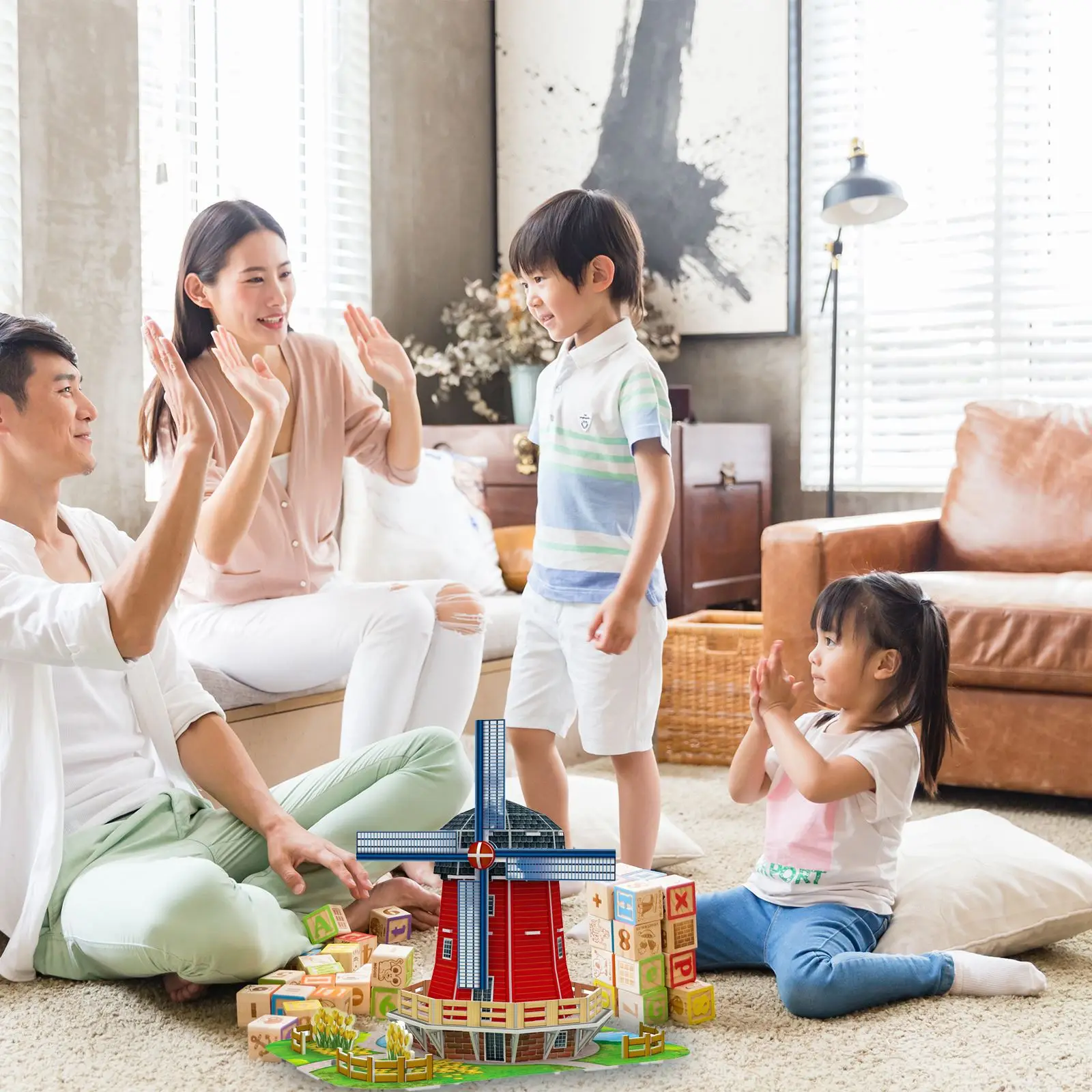 

DIY Classic World Famous Building Jigsaw 3D Puzzle Construction Tower Creative Assembled Building Model Puzzle Toys For Children