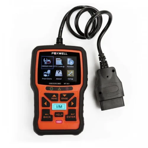 FOXWELL NT301 OBD2 сканер Профессиональный EOBD (система бортовой диагностики читатель