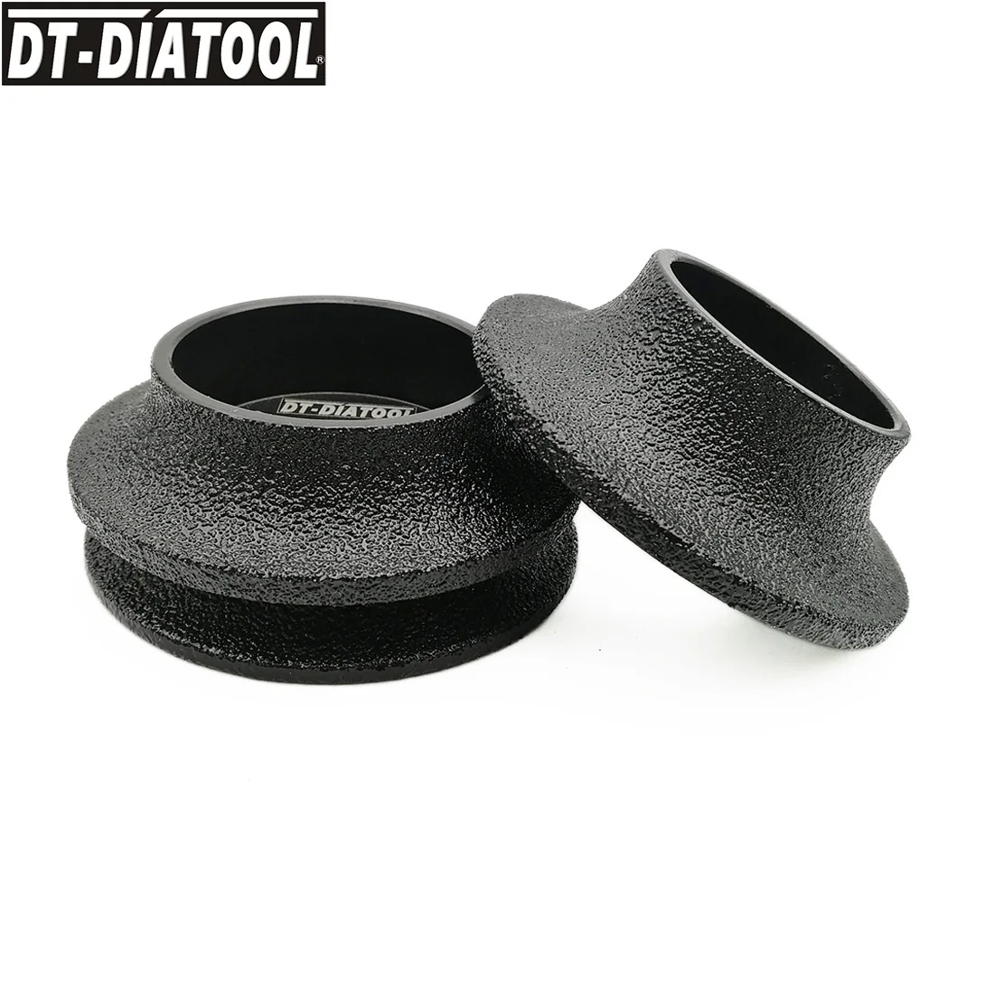 

DT-DIATOOL 1pc Dia 3inch/75mm Vacuum Brazed Demi-bullnose Edge Diamond Grinding Wheel Profile Grinding Disc Bore 22.23mm