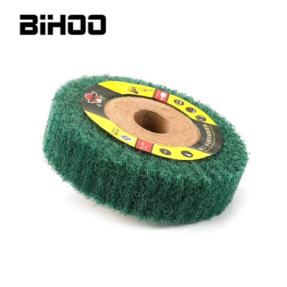 Полировальный круг с отверстием для угловой шлифовальной машины зеленое