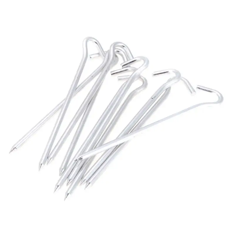 10 шт./лот тенты строительные части алюминиевые колышки для палаток крючок дизайн