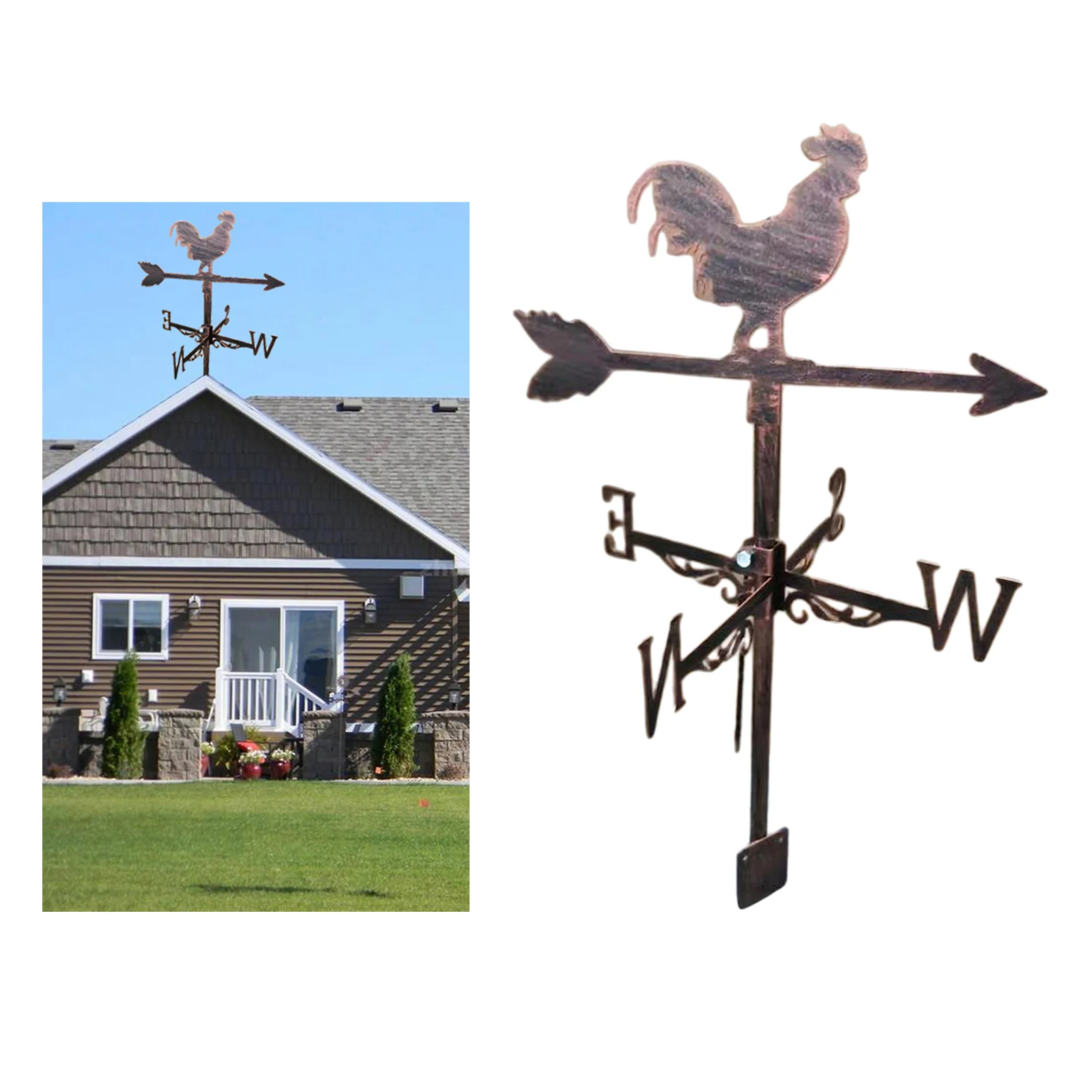

Stainless Iron Weathervane Weather Vane Outdoor Decor Decorations