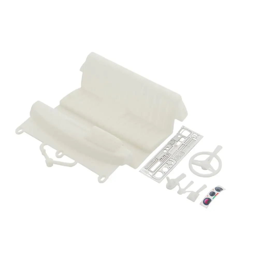 

RC Car Shell Cab Simulate Interior Sets Seat Instrument Panel for 1/10 Tamiya Hilus TF2 RC Crawler Car Simulation Parts