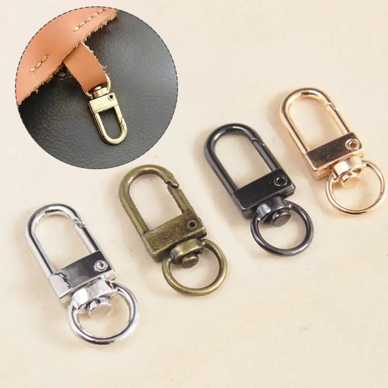 

10pcs Metal Swivel Eye Snap Hook Trigger Lobster Clasps Clips for Leather Craft Bag Strap Belt Lobster Clasp Metal Clips