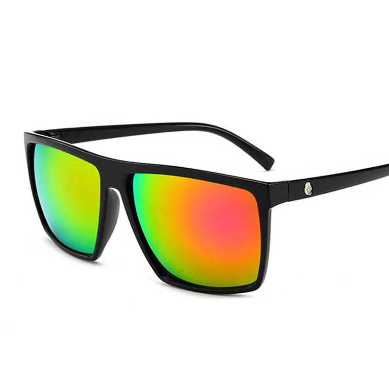 Модные мужские зеркальные солнцезащитные очки дизайнерский бренд 2018 с черепом