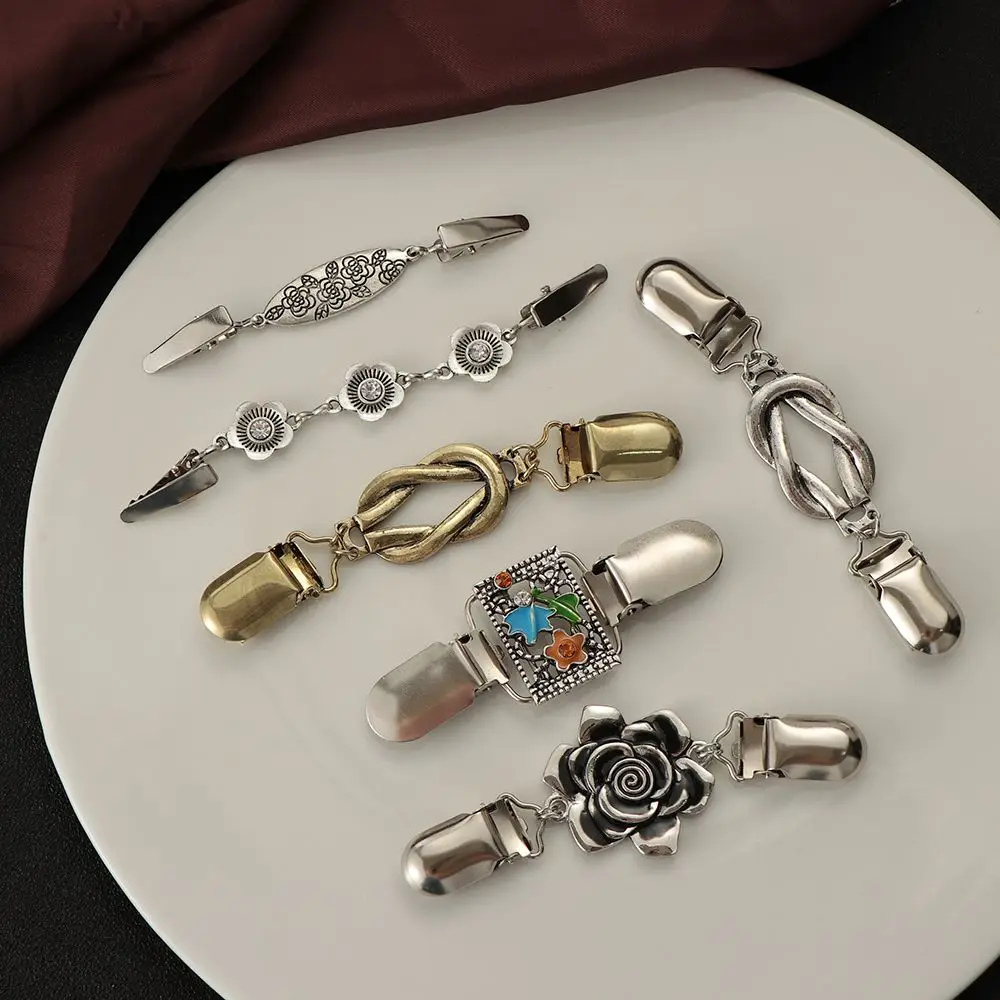 Модный женский кардиган в стиле ретро свитер блузка шаль зажимы воротник рубашки