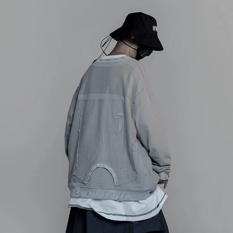 

I Embroidery Hoodies Men Streetwear 2020 Hip Hop Letter Embroidery Sweatshirts Techwear Hoodie Pulover