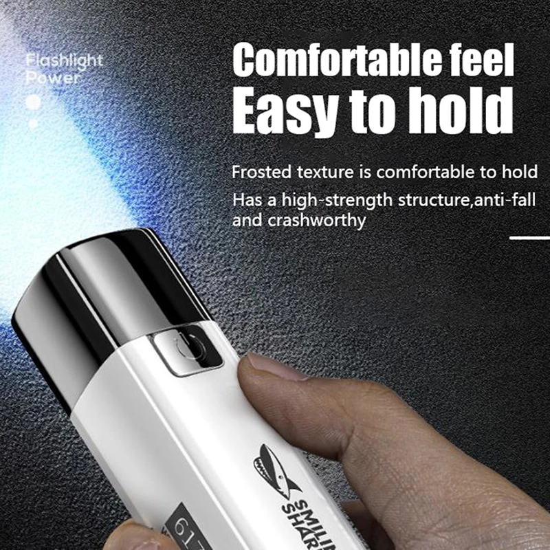 

LED Flashlight USB Rechargeable 300LM 1200mAh 4 Modes Torch Lamp for Outdoor Cam