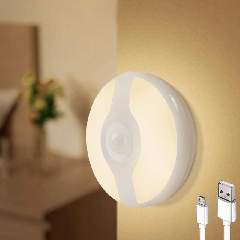 

Wireless Night Light Motion Sensor Night Light, Rechargeable Battery Operated Lights with Dusk to Dawn Sensor,Standby