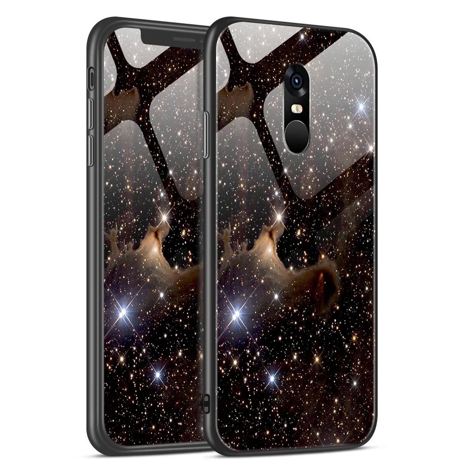 W368 Для Xiaomi Redmi Note 4/4X роскошный чехол из закаленного стекла для Remi Note 4 Pro CN Version/4 Gobal Version Fashion Soft Edge Shell - Цвет: W368