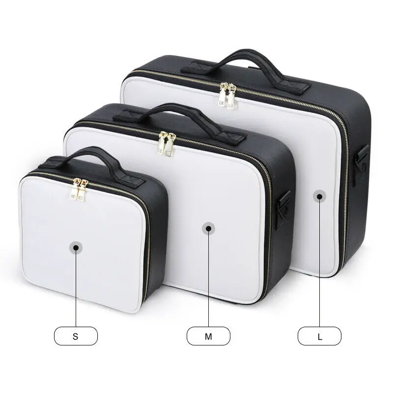 Профессиональная большая косметичка 1 шт. чехол на молнии органайзер с ручкой для