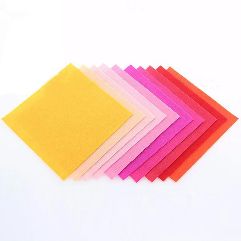 40 шт. 15x15 см Нетканая войлочная ткань толщина 1 мм полиэфирная DIY Набор для шитья