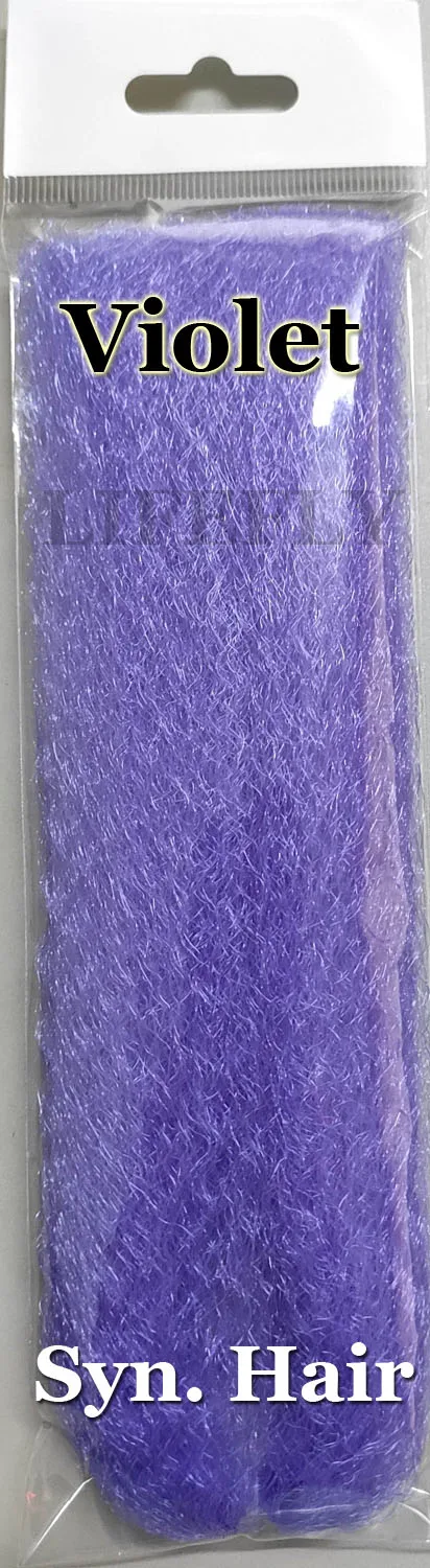 

Синтетические волосы фиолетового цвета/10 упаковок, супер волосы, завязывание мушек, джиг, изготовление приманки