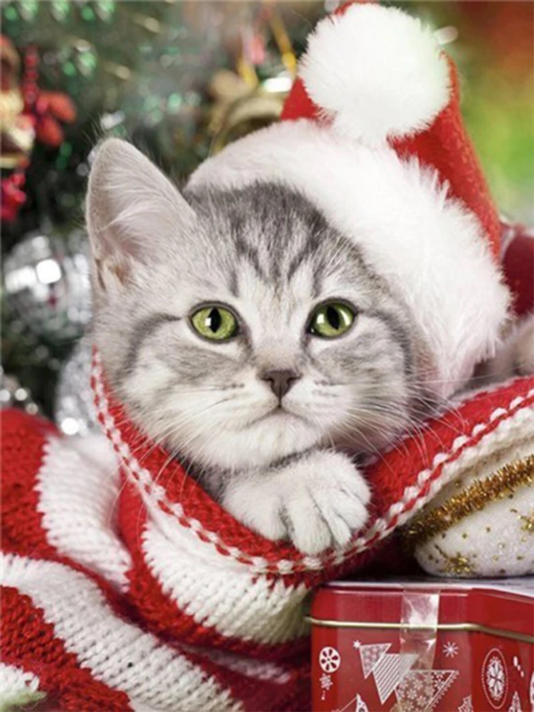 

Full Square/Round Drill Diamond Embroidery Animal Cat 5D DIY Diamond Painting Cross Stitch Rhinestone Mosaic E23
