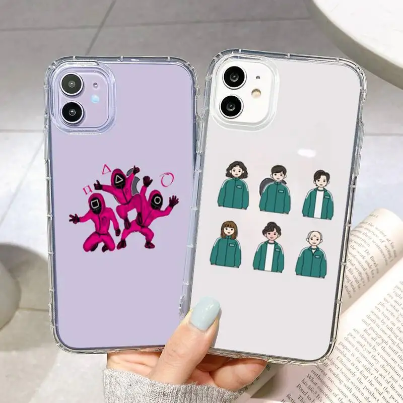 

Squid Game TV 456 Phone Case For Samsung Galaxy S10 S20fe S21 S30 plus ultar S6 S7 S8 S9 edge 5g clear cover