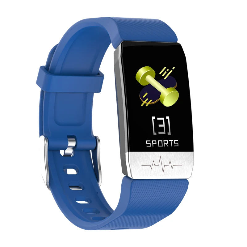 Умный Браслет T1 для измерения температуры пульса ЭКГ кровяного давления