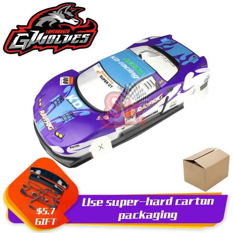 37 видов 1/10 RC автомобиль 195/190 мм ПВХ Окрашенный корпус с хвостом для 1:10 RC хобби гоночный Дрифт автомобиль hsp yokomo hpi ZD TAMIYA