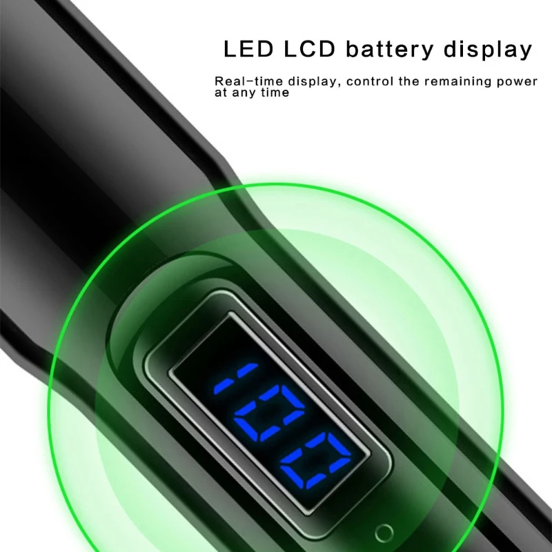 

LED Display Milk Frother Electric Handheld Blender USB Rechargeable 3-Speed Mixer For Coffee Egg