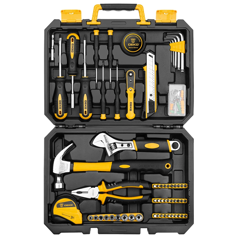 Набор основных инструментов 100 шт. для автомобиля домашнего склада и нагрудного