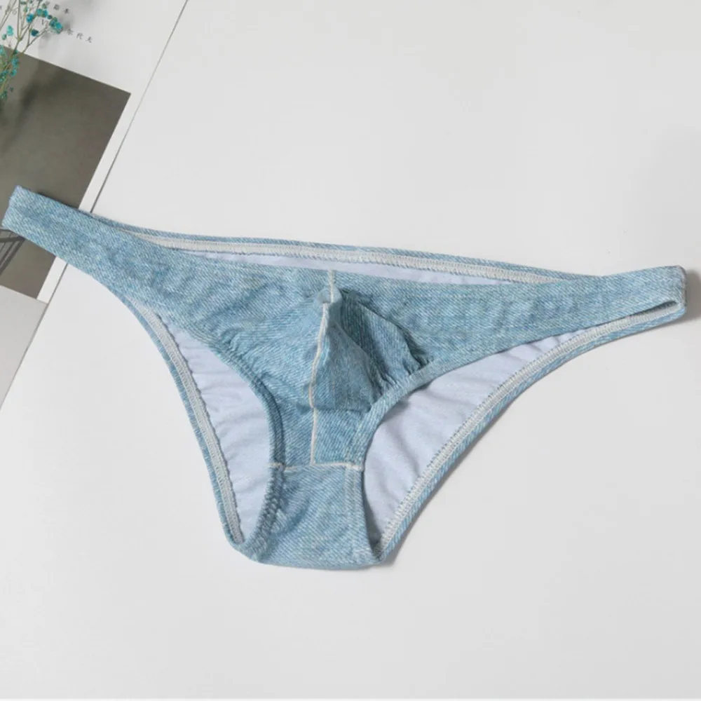 

Men Sissy Mini Low-rise Bulge Pouch Underwear Thongs T-back G-string Bikini Pant