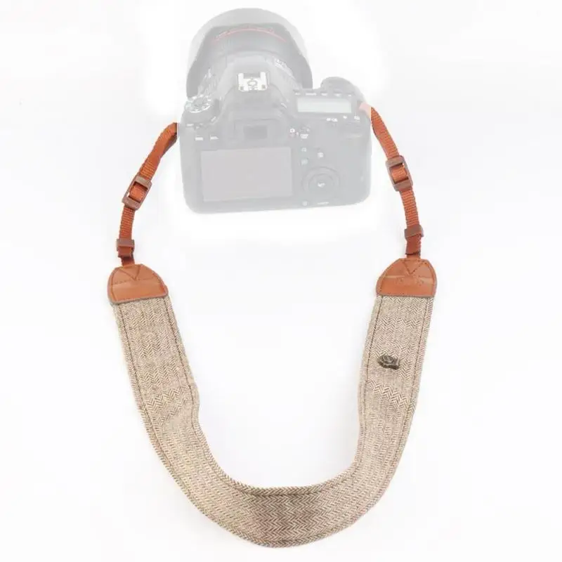 Регулируемый ремень для камеры в стиле ретро универсальный s кожаный
