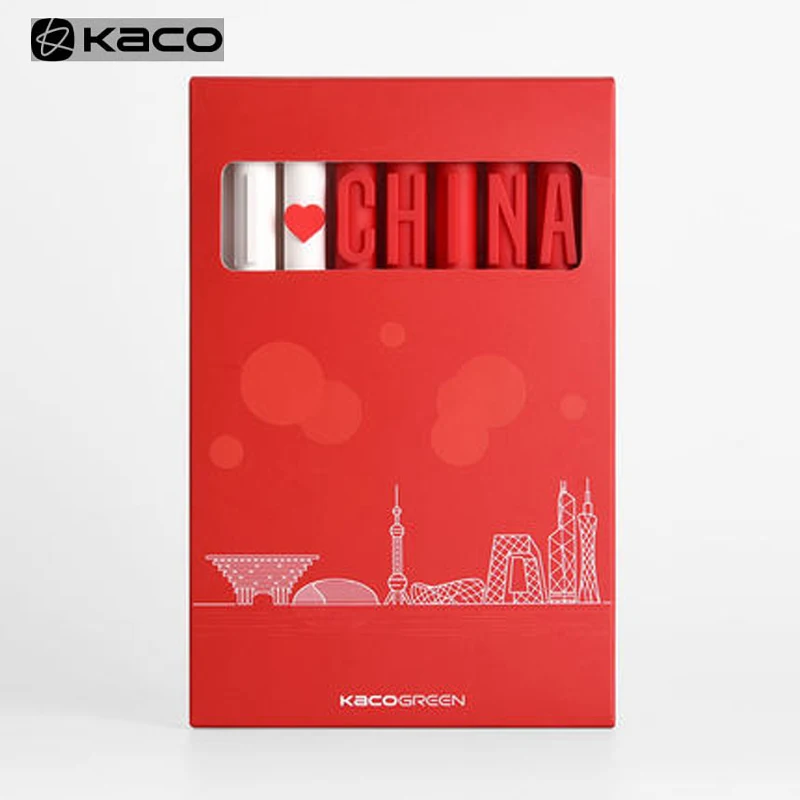 KACOGREEN гелевая ручка KACO ALPHA 0 5 мм пластиковая MiKuni с черными чернилами для письма Smooth