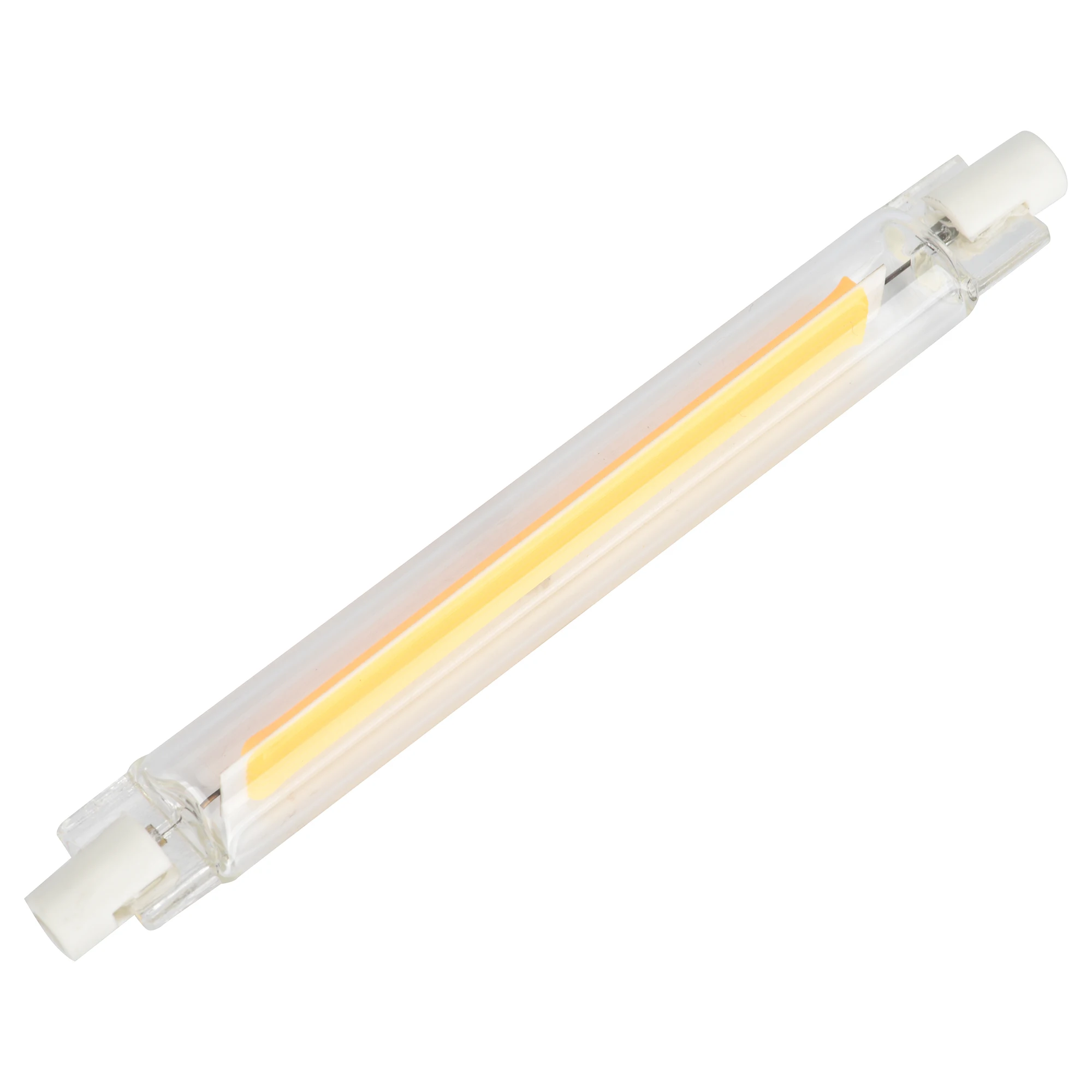 R7S LED 118 мм 78 диммируемая COB лампа стеклянная трубка 15 Вт 30 40 50 заменить галогенную