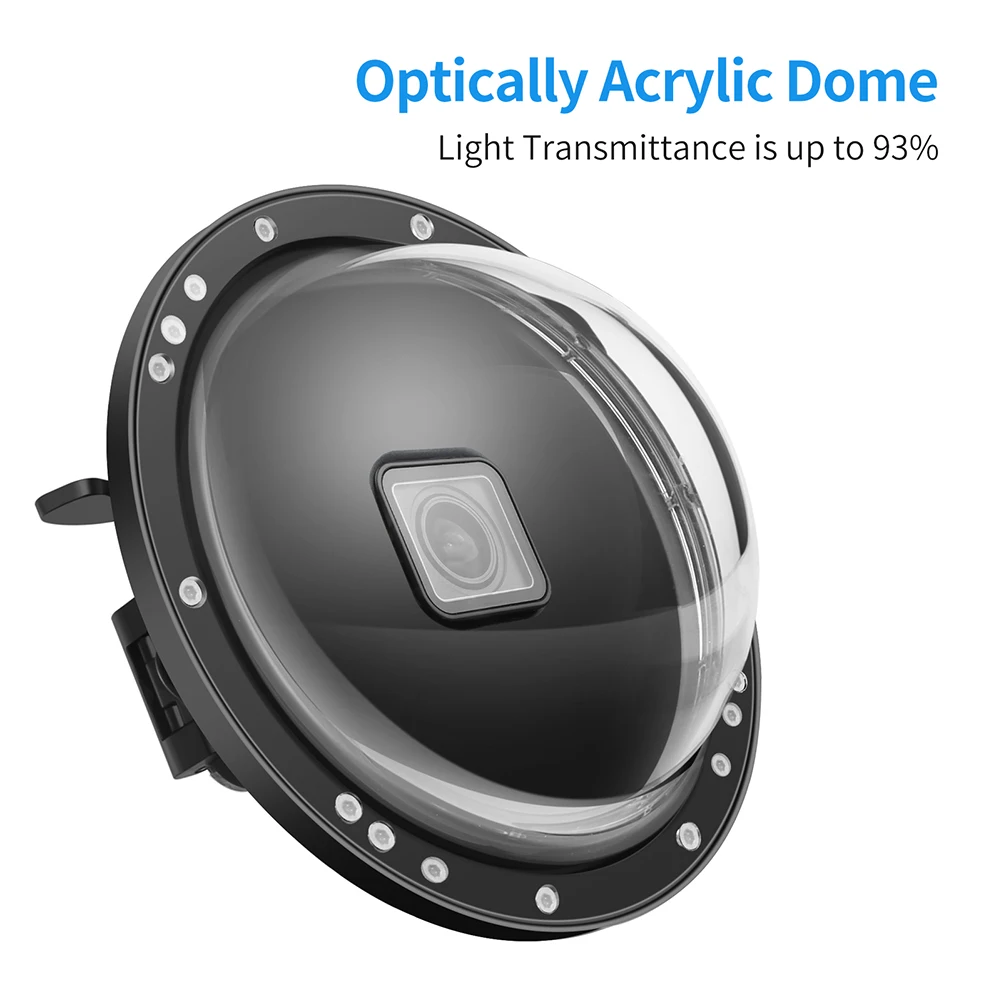 

Waterproof Case Lens Underwater Housing Cover w/Trigger Family Outdoor Water Decoration for Gopro8 Action Camera