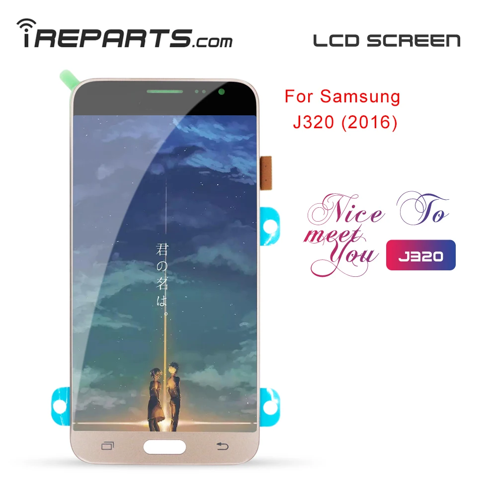 ЖК-экран IREPARTS 5 ''Pantalla для Samsung Galaxy J3 2016 J320 J320F ЖК-дисплей с сенсорным