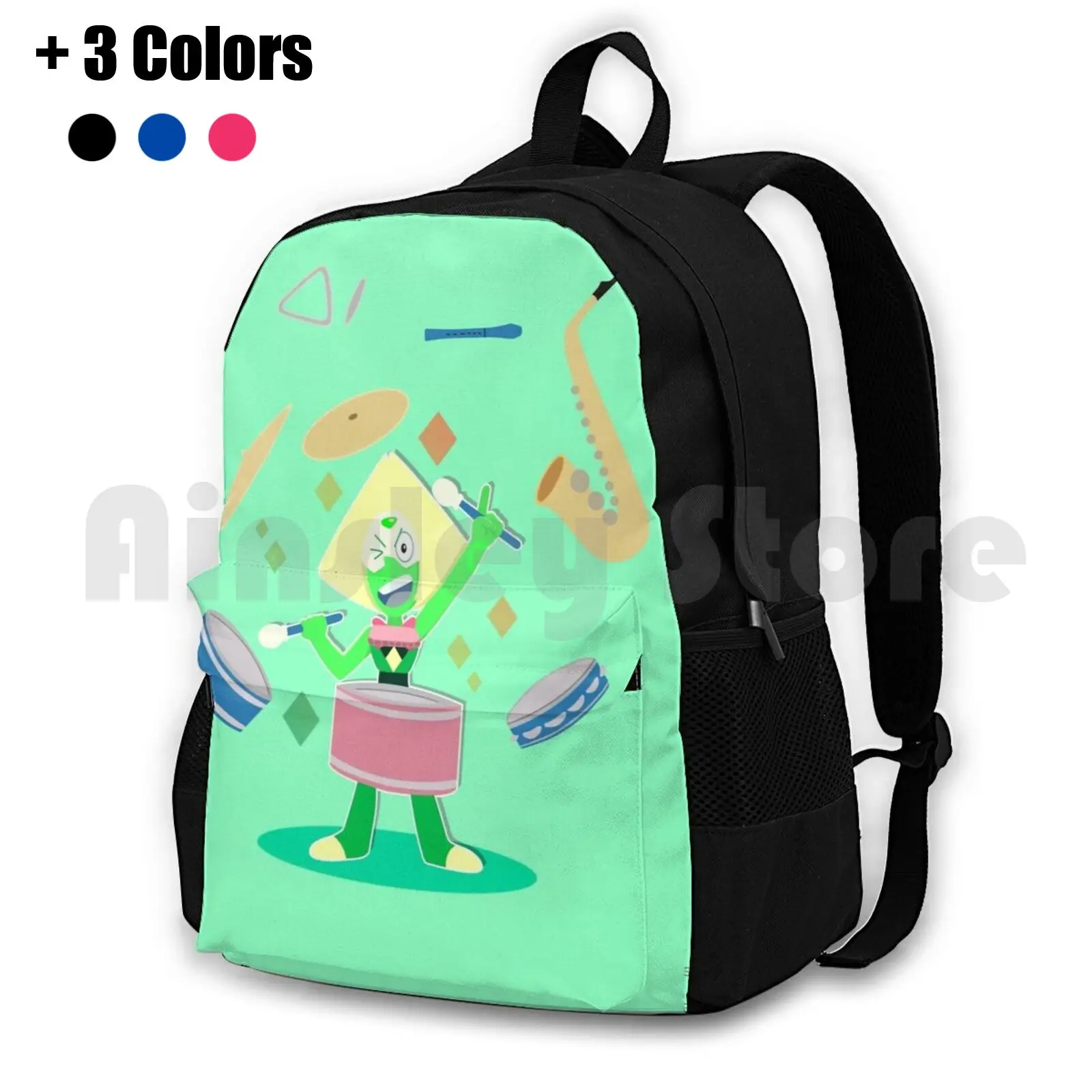 

Peridot'S One Gem Band Outdoor Hiking Backpack Riding Climbing Sports Bag Steven Universe Peridot Steven Universe Su Peridot