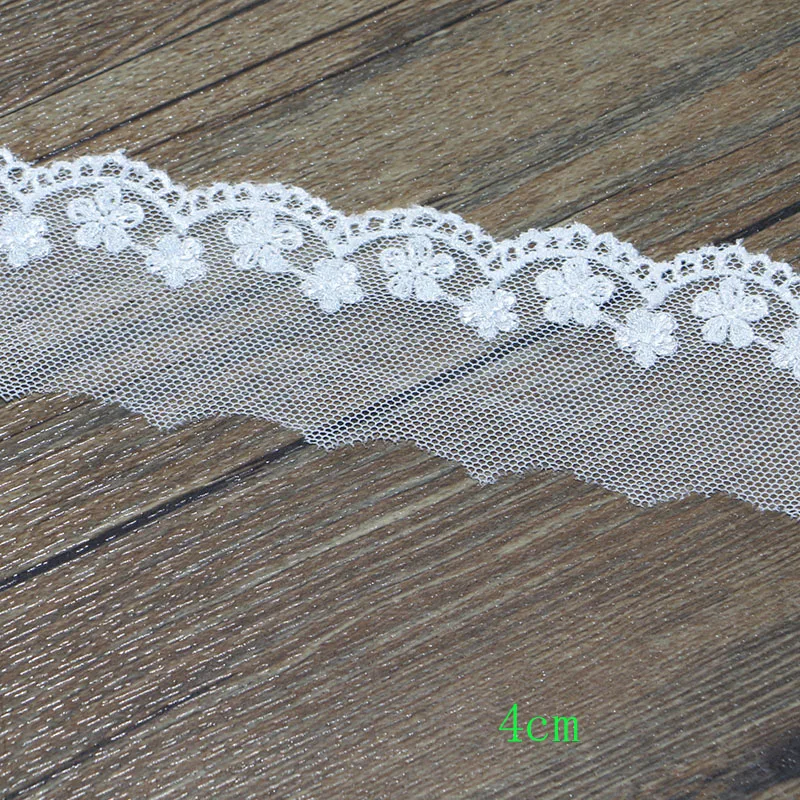 1 yard 40MM 1 ярдов 1,7-7,5 см хлопчатобумажная кружевная ткань DIY ткань кружева цветок подарок лента украшение Материал Цвет хлопок кружево - Цвет: 1 yard 40MM