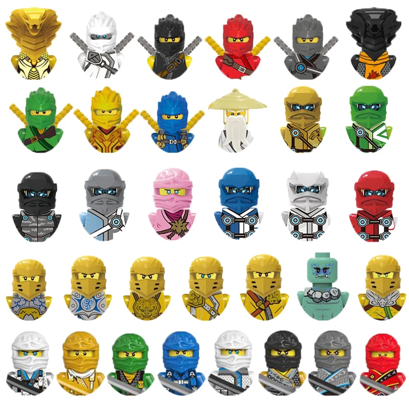 Строительные блоки фигурки из фильма игрушки золотые воины змея монстр человек