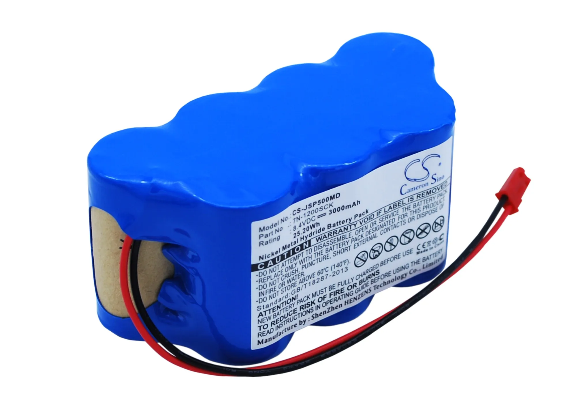 

Replacement Battery for JMS SP-500, SP-500 Syringe Pump, 7N-1200SCK 8.4V/mA ,