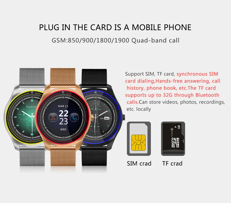 Bluetooth Смарт часы с камерой gps часы беспроводные умные часы спортивные фитнес сим карты шагомер мужские модные спортивные часы