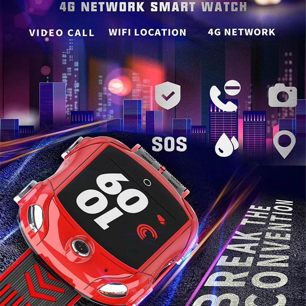Смарт-часы Greentiger DF53 для детей 4G Volte трекер SOS Видеозвонок IP67 водонепроницаемые