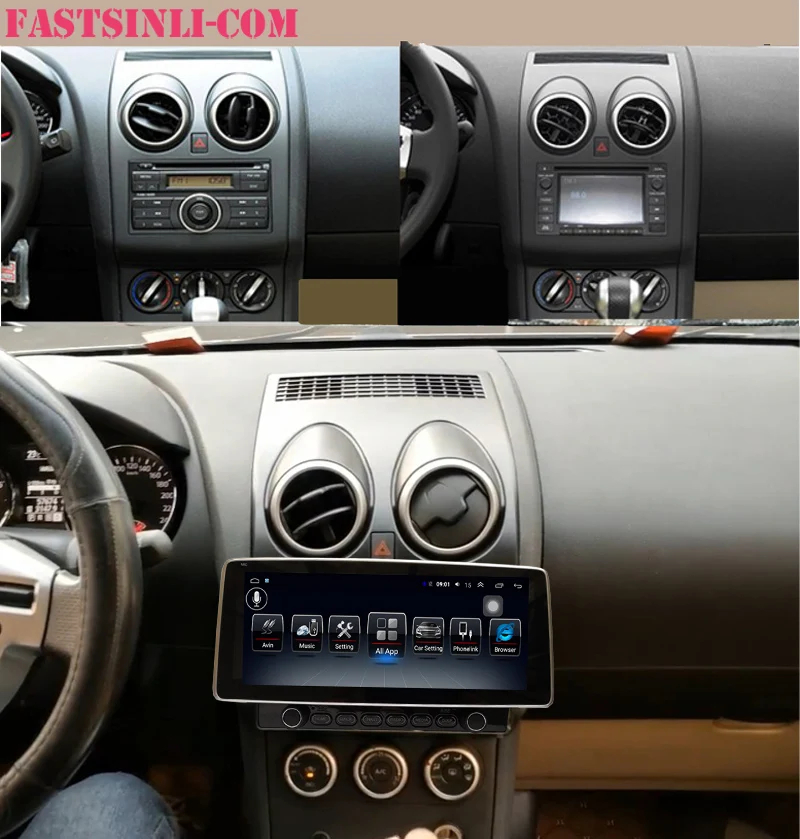 Android8 мультимедийный плеер для Nissan Qashqai 2010 Dualis 2007- 9 дюймов Автомобильный Радио 2din четырехъядерный gps навигатор MP5 плеер