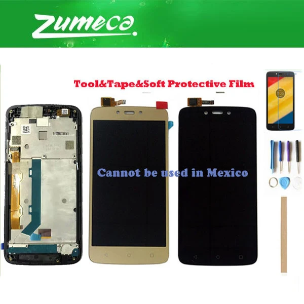 Без/с рамкой для Motorola C Plus XT1721 XT1722 XT1723 XT1724 XT1725 Moto ЖК дисплей + дигитайзер сенсорного