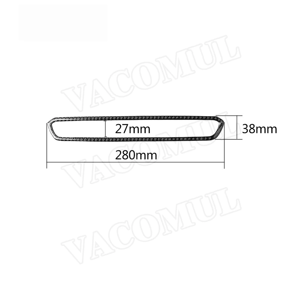 

Carbon Fiber Interior Trims Car Audio Player CD Panel Buttons Decorative Frame Cover Stickers For BMW G20 G28 2019 2020